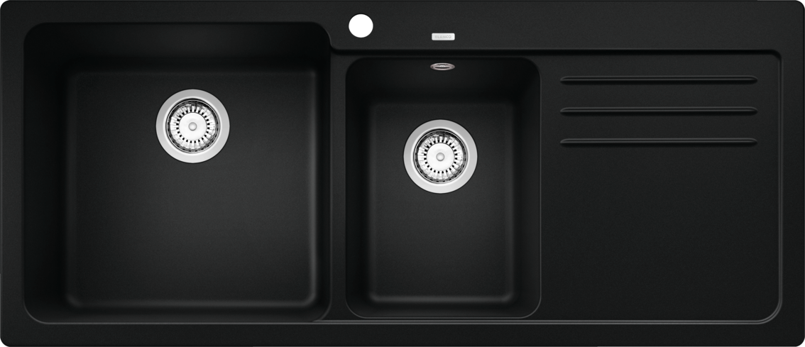 Blanco Naya 8s Black Double Bowl Sink 1160x500mm