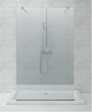 Portland Walk In Shower Screen With 2 Arms 1200mm