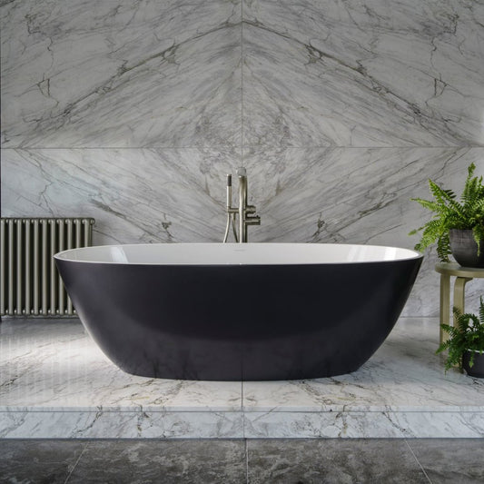 Milan Freestanding Black Bath 1700x790x670mm