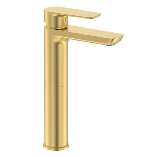 Cobra Seine Tall Basin Mixer Brushed Gold