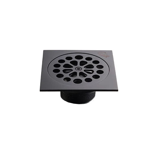 GIO Square Shower Trap 100mm x 100mm – Matt Black