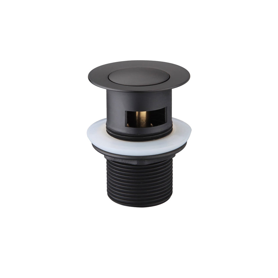 Gio Black Pop-Up Slotted Basin Waste