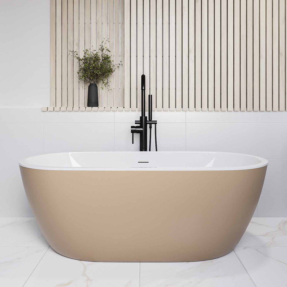 Silhouette Freestanding Rose Gold Tub 1580x800mm (ex bath waste)