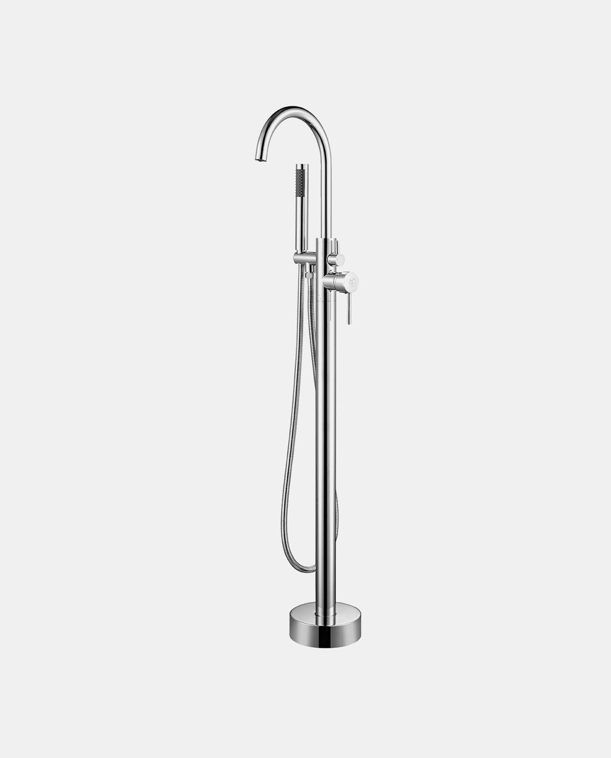 Freestanding Bath Mixer Round Chrome