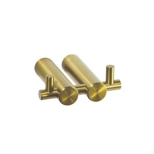 Double Robe Hook Brass