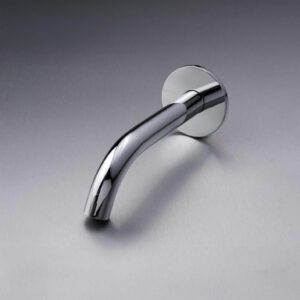 Chrome Round Bath Spout 200mm