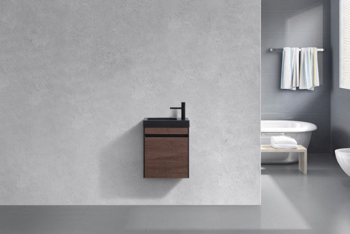 GIO Simplicity 460mm Wall Hung Vanity with Charcoal Basin
