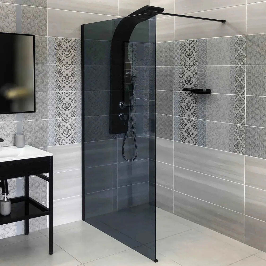 Vegas Tinted Shower Screen 1200x2000mm