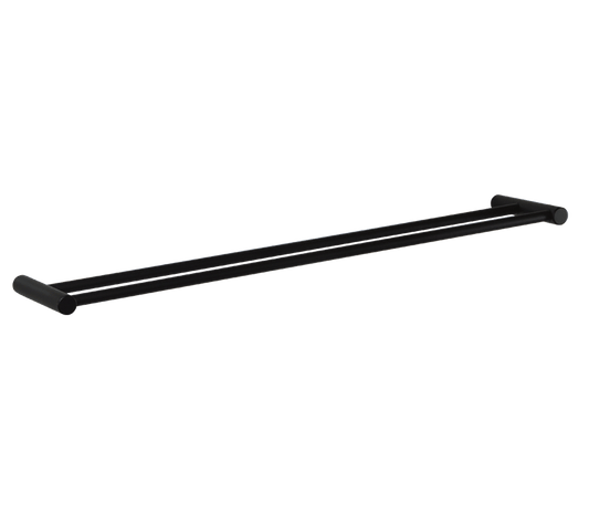 Double Towel Rails 600mm Black