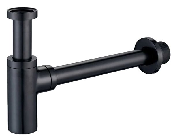 Gio Bottle Trap Round Matt Black 32mm