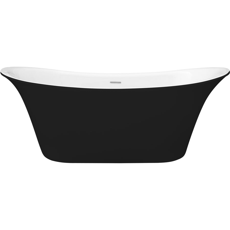 Costa Freestanding Black Bath 1800x790x670mm