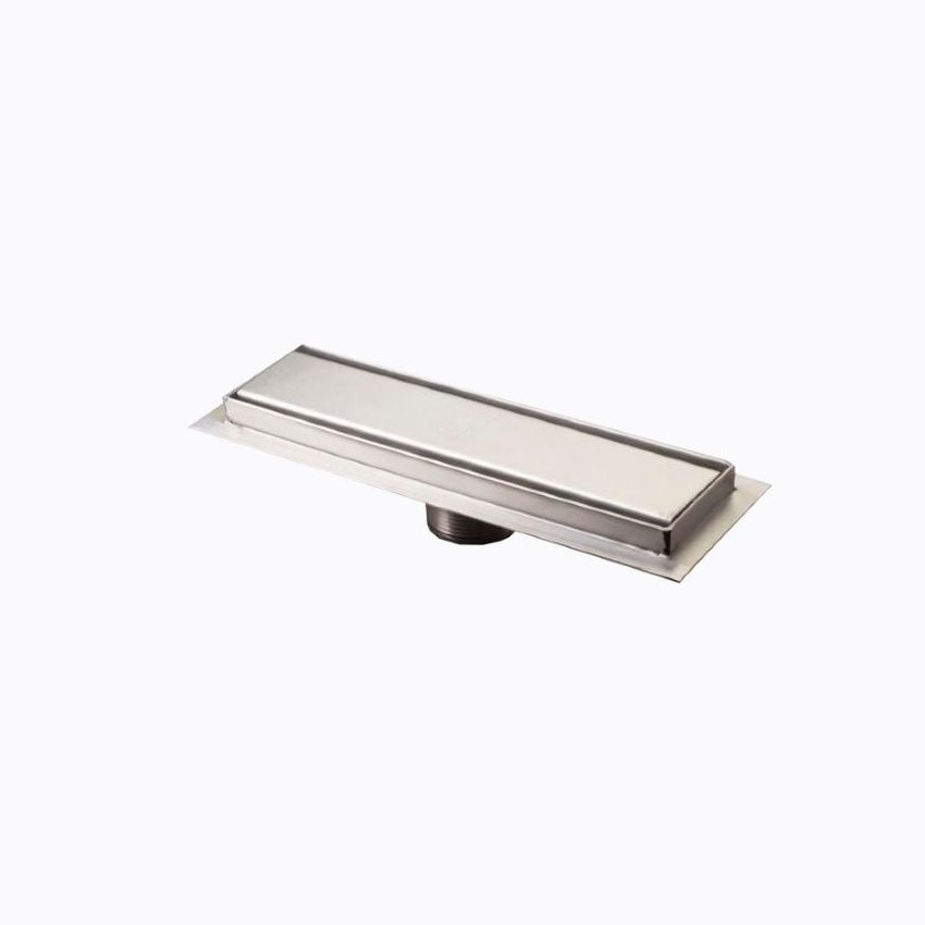 Solid Plate Shower Channel 250mm - Stainless Steel