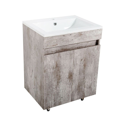 600 Lana Floor Standing Grey Bathroom Cabinet Incl Basin