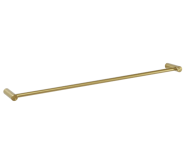 Single Towel Rail 600mm Brass