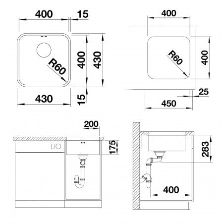 Blanco Supra 400U Drop In Sink