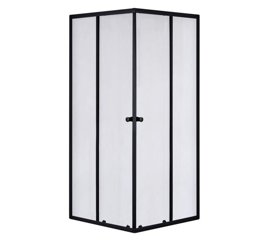 Acadia Black Frame Corner Entry 900x900mm